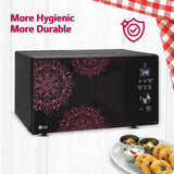 LG MJEN286VI 28L Charcoal Convection Microwave Oven with Healthy Heart Auto Cook, Diet Fry, 360° Motorised Rotisserie & Charcoal Lighting Heater, Black