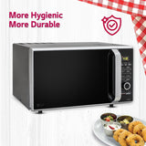 LG 28 L Charcoal Convection Microwave Oven (MJ2887BFUM, Black, with 360° Motorised Rotisserie & Charcoal Lighting Heater with 10 years warranty)