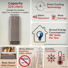 LG 224L 3 Star Direct Cool Single Door Refrigerator with Smart Inverter Compressor, Auto Smart Connect, Base Stand Drawer & Fawn Steel (GLD2336ZAFS)