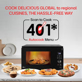 LG 32 L Scan to Cook Wi-Fi Enabled Charcoal Convection Healthy Microwave Oven (MJEN326ULW, Motorised Rotisserie for Bar-be-queing at home, Diet Fry & 10 Year Warranty on Charcoal Heater, Black)