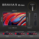 Sony BRAVIA 9 Series 215 cm (85 inches) 4K Ultra HD AI Smart Mini LED Google TV K-85XR90 (Black)