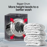 LG FX1412A5ED 12 Kg 5 Star AI DD Fully Automatic Front Load Washing Machine with Steam Wash, TurboWash™ 360°, EzDispense™, Wi-Fi & Essence Graphite (2026 Model)