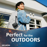 Sony XB100 Wireless Portable Speaker Black – 16Hr Battery, USB-C, Compact & Travel Friendly (Open Box / Without Box)