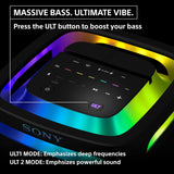 Sony ULT TOWER9(SRS-ULT 900)|Wireless,Bluetooth Party Speaker with Massive Bass,360°Sound&Party Lights,25hr Playtime,Karaoke,TouchPanel,Built in Power Bank,TV Sound Booster,get Wireless Dual ULTMIC1