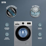 IFB 6.5 Kg 5 Star Front Load Washing Machine 2X Power Steam (SENORITA SXS 6510, Silver & Black, In-built Heater, 4 years Comprehensive Warranty)