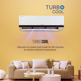 Lloyd 1.5 Ton 5 Star Inverter Split AC (5 in 1 Convertible, Anti Corrosion Coating, Copper, PM 2.5 Filter, White with Chrome Deco Strip, GLS18I5KWEGW)