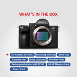 Sony Alpha ILCE-7M3 Full-Frame 24.2MP Mirrorless Digital SLR Camera Body | 4K Full Frame | Real-Time Eye Auto Focus | Tiltable LCD, Low Light Camera - Black