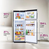 Godrej 244 L 3 Star 5 Years Comprehensive Warranty New Launch | 6-in-1 Freezer Convertible | 95%+ Food Surface Disinfection | Double Door Refrigerator (RT EONVALOR 280CN RCIF FS ST, Fossil Steel)