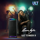 Sony ULT TOWER9(SRS-ULT 900)|Wireless,Bluetooth Party Speaker with Massive Bass,360°Sound&Party Lights,25hr Playtime,Karaoke,TouchPanel,Built in Power Bank,TV Sound Booster,get Wireless Dual ULTMIC1