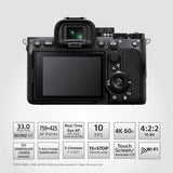 Sony Alpha ILCE-7M4K Full-Frame Hybrid Camera 33MP Interchangeable-Lens Mirrorless Camera with 28-70mm Digital Zoom Lens | 4K 60P Video Recording | Real-Time Eye AF for Humans, Birds, Animals - Black