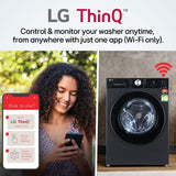 LG FX1412A5ED 12 Kg 5 Star AI DD Fully Automatic Front Load Washing Machine with Steam Wash, TurboWash™ 360°, EzDispense™, Wi-Fi & Essence Graphite (2026 Model)