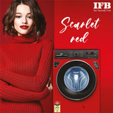 IFB 7 Kg 5 Star Front Load Washing Machine 2X Power Steam (ELITE ZRS 7012, Red, In-built Heater, 4 years Comprehensive Warranty)