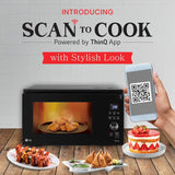 LG 32 L Scan to Cook Wi-Fi Enabled Charcoal Convection Healthy Microwave Oven (MJEN326ULW, Motorised Rotisserie for Bar-be-queing at home, Diet Fry & 10 Year Warranty on Charcoal Heater, Black)