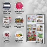 LG 380 L 2 Star Frost Free Smart Inverter Double Door Refrigerator Appliance (, GL-N412SDSY, Dazzle Steel, Express Freeze)