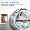Bosch 10.5/6 KG Inverter Fully Automatic Front Load Washer Dryer with LED TOUCH DISPLAY (WNA264U9IN,Silver)