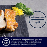 Electrolux 25L 60cm Built-In Grill Microwave Oven with 7 Functions, Ultimate Taste 500, Black, Glass, EMSB25XG