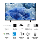 Samsung 138 cm (65 inches) 4K Ultra HD QLED Smart TV QA65Q8FAAULXL (Black)