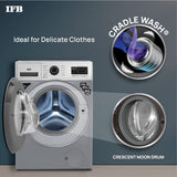 IFB 6.5 Kg 5 Star Front Load Washing Machine 2X Power Steam (SENORITA SXS 6510, Silver & Black, In-built Heater, 4 years Comprehensive Warranty)