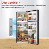 LG 446L 1 Star Frost Free Double Door Convertible Refrigerator with Door Cooling+™, Smart Inverter Compressor, Smart Diagnosis™ & Ebony Sheen (GLT4416CCES)