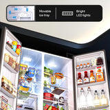 Godrej 600L 3Star | 1+2 Year Additional Warranty | Smart Convertible Zones | Toughened Glass Door | Frost Free Inverter Side By Side Refrigerator (2025 Model, RS EONVELVET 646C RIT OP BK, Opera Black)