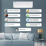 Blue Star 0.9 Ton 3 Star Convertible Inverter Split AC (IA311YNU) | 5-in-1 Cooling, Eco Mode (Open Box / Without Box)