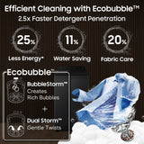 Samsung, 10kg, 5 Star, Eco Bubble, Hygiene Steam, Quick Wash, Magic Dispenser, Smart Check, Soft Closing Door, Digital Inverter, Fully-Automatic Top Load Washing Machine, WA40F10H2BTL, Black Caviar