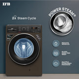 IFB 7 Kg 5 Star Front Load Washing Machine 2X Power Steam (ELITE MXS 7012, Mocha, In-built Heater, 4 years Comprehensive Warranty)