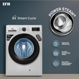IFB 7 Kg 5 Star Front Load Washing Machine 2X Power Steam (SERENA ZSS 7010, Silver & Black, In-built Heater, 4 years Comprehensive Warranty)