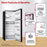 LG 446L 1 Star Frost Free Double Door Convertible Refrigerator with Door Cooling+™, Smart Inverter Compressor, Smart Diagnosis™ & Ebony Sheen (GLT4416CCES)