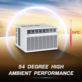 Haier 1.5 Ton 3 Star Fix Speed Top Flow Window AC (Copper, Jet Air Flow, Anti Bacterial Filter, Cools at 54°C Temp, Dynamic Cooling - HWU18TF-EW3BE-FS,White)