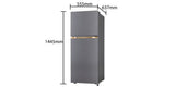 LG 225L 2 Star Double Door Refrigerator with Smart Inverter Compressor, Auto Smart Connect & Multi Air Flow, Dazzle Steel (GL-N252YDSY)