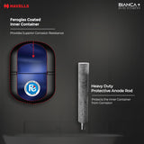 Havells Bianca+ 25L 5 Star Water Heater (White Blue) | Fast Heating | Dual Element