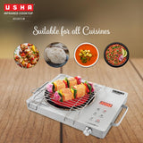 USHA IR2200TCW Infrared Induction Cooktop with grill
