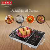 USHA IR2200TCB Infrared Induction Cooktop with grill