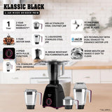Havells Klassic 750W Mixer Grinder with 4 Jars | 21000 RPM Heavy Duty Motor | Stainless Steel Blades