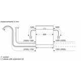 Bosch 14 Place Settings Dishwasher (SMS6IKW01I, Free-Standing, 60 cm, White, Home Connect, EcoSilence Drive, Intensive Kadhai Wash, Inverter Motor)