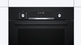 Bosch Series 6 60cm Built-In Oven | 63L Capacity | 3D Hotair | Pyrolytic Self-Cleaning | 30 Automatic Programmes | SoftClose Door - HBJ577EB0I