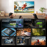 Samsung 55 Inch Crystal UHD 4K Smart TV with Crystal Processor 4K, 120 Hz DLG & Samsung Vision AI – UA55U8300HUL