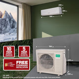 GENERAL 1.5Ton BEE 2026 4 Star Rated,Hot & Cold Inverter Split AC(ASGG18KJTA-B,White,Copper,5280W,15m Long Reach Airflow,4 Way Swing,-15°C~55°C Max,Suitable for 170~250 Sft,Free Standard Installation)