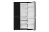 LG GL-B257JWB3 650 Litre 3 Star Side-by-Side Refrigerator | Convertible, Smart Inverter Compressor, Multi Air Flow, Smart Diagnosis, Western Black