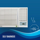 Lloyd 1.5 Ton 5 Star Fixed Speed Window AC (Copper, White with Silver Deco Strip, GLW18C5XWSEA)