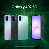 Samsung Galaxy A07 5G (4GB RAM, 128GB Storage) | MediaTek Dimensity 6300 | 6000mAh Battery | 120Hz Display | Black