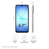 Samsung Galaxy A17 5G (Gray, 8GB RAM, 256GB Storage) | with Travel Adapter | 50 MP No Shake Camera | Gemini Live | Circle to Search | Super AMOLED | Corning Gorilla Glass Victus | 7.5mm Sleek | AI