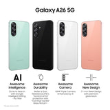 Samsung Galaxy A26 5G (Awesome Mint, 8GB, 128GB) | Awesome Intelligence (AI) | Circle to Search | Gemini Live | FHD+ sAMOLED Display | 50MP OIS Camera | IP67 Rated
