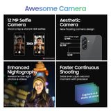 Samsung Galaxy A56 5G (Awesome Graphite, 12GB, 256GB) | Metal Frame | Gemini Live | Awesome Intelligence (AI): Circle to Search, Instant Slo-Mo, Auto-Trim, Object Eraser | Flagship Grade Camera