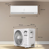 Godrej 1.5 Ton 5 Star, 5 Years Comprehensive Warranty, AI powered, 5-In-1 Convertible Cooling Inverter Split AC (Copper, 2025 Model, Heavy Duty Cooling at 52 °C, AC 1.5T EI SIC 18ITC5 WYD Split 5S, White)