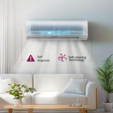 Godrej 1.5 Ton 5 Star, 5 Years Comprehensive Warranty, AI powered, 5-In-1 Convertible Cooling Inverter Split AC (Copper, 2025 Model, Heavy Duty Cooling at 52 °C, AC 1.5T EI SIC 18ITC5 WYD Split 5S, White)