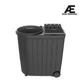Whirlpool ACE XL 9kg 5 Star Semi Automatic Top Load Washing Machine with Dynamix Detergent Dispenser, 3D Turbo Impeller, Turbo Lint Filter & Hard Water Wash, Grey Dazzle – ACE XL 9 DMIX (30353)