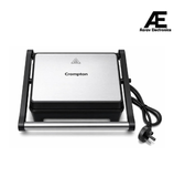 Crompton MaxCrisp 2S 1000W Grill Sandwich Maker with Non-Stick Plates & 2 Slice Capacity