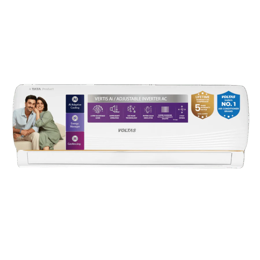 Voltas 1.5 Ton 3 Star Inverter Split AC – Vertis AI Zest – Aarav Voltas 1.5 Ton 3 Star Inverter Split AC – Vertis AI Zest – Aarav